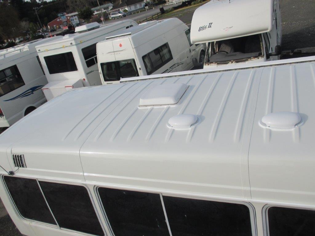 Motorhome roof repaint finished