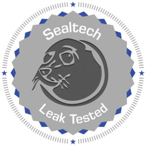 SealTech Leak Tested certification badge